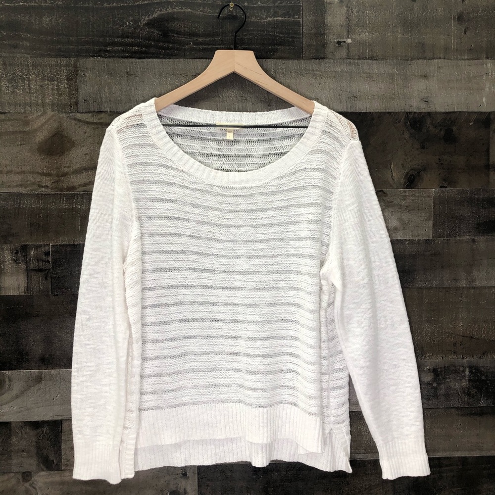 Eileen Fisher Linen Blend Lightweight Sweater
